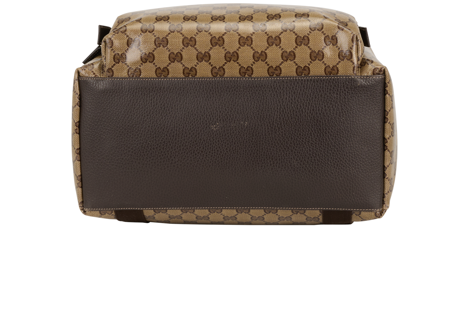 Travel Backpack, &pound;395, Handbags, Brown, Canvas/Crystal, Top view